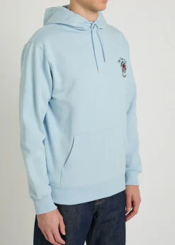 NFPM floral-embroidered hooded cotton sweatshirt
