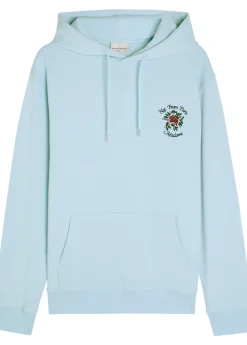 NFPM floral-embroidered hooded cotton sweatshirt