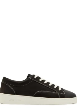 Nico panelled nubuck leather sneakers