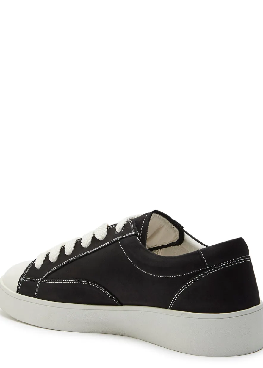 Nico panelled nubuck leather sneakers