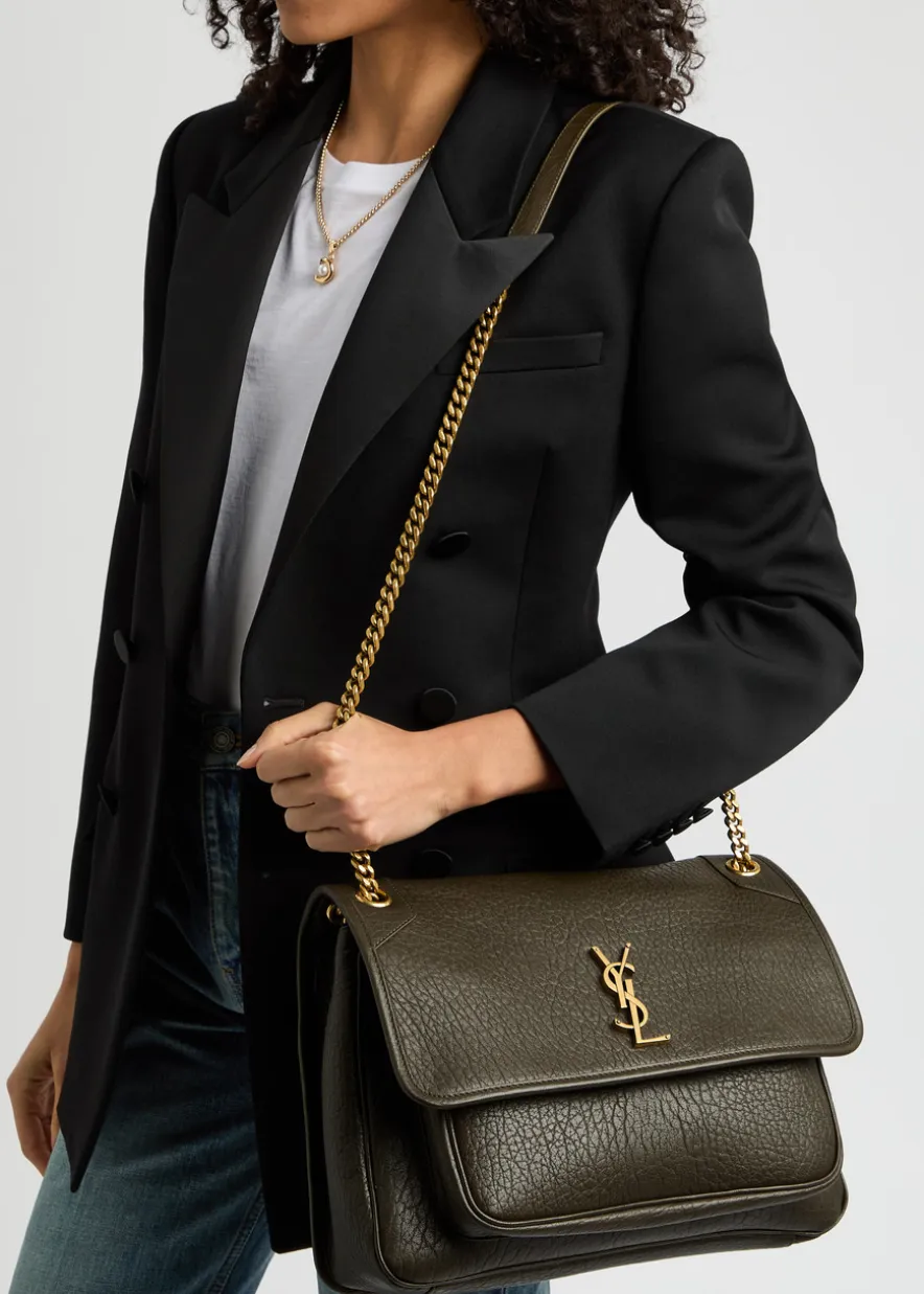 Niki large leather shoulder bag