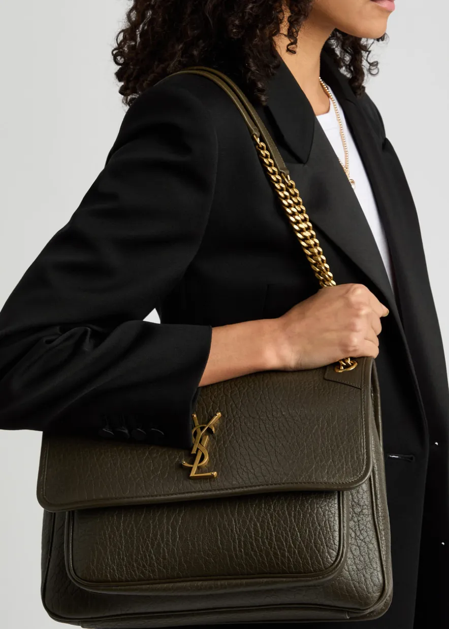 Niki large leather shoulder bag