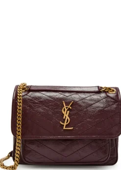 Niki medium patent leather shoulder bag