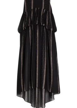 Nina printed silk-chiffon maxi skirt