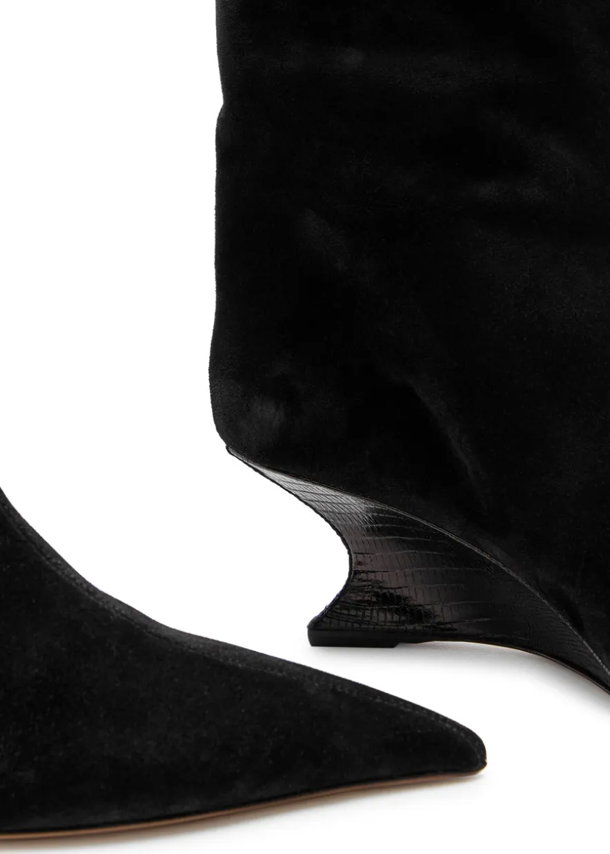 Nina 50 suede knee-high boots