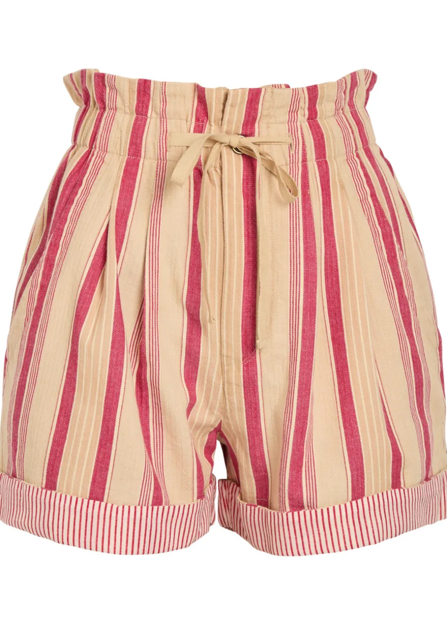 Nirma striped cotton shorts