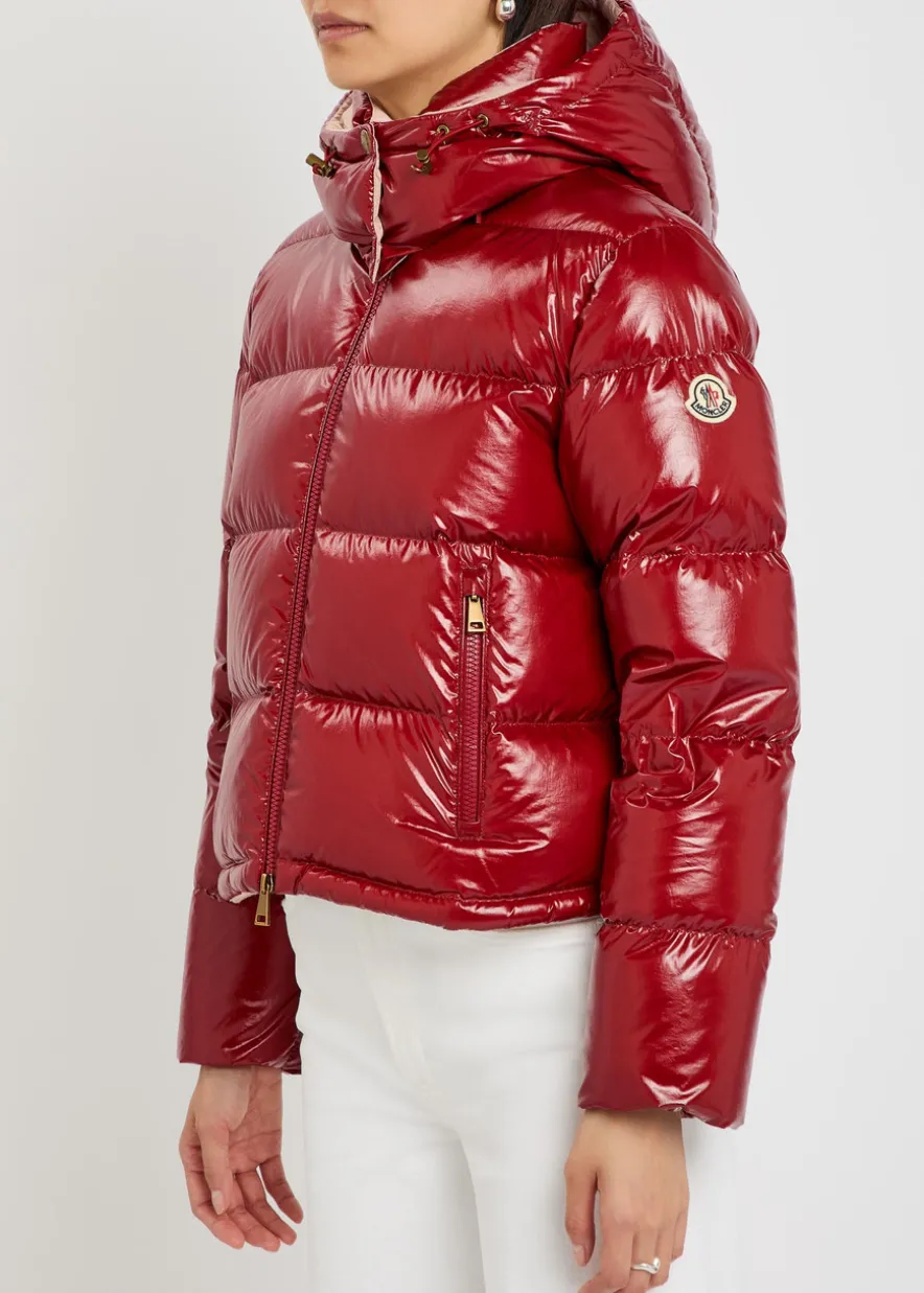 Niveole padded hooded nylon jacket
