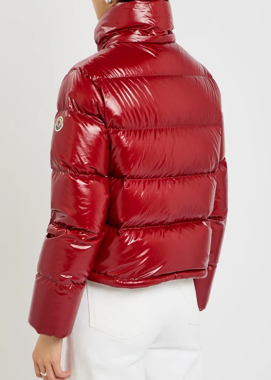 Niveole padded hooded nylon jacket