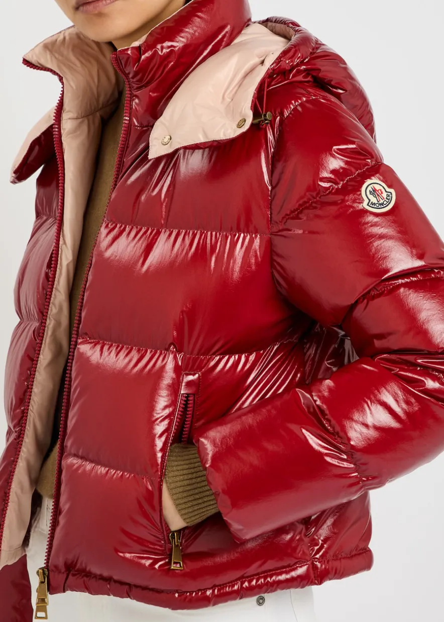 Niveole padded hooded nylon jacket