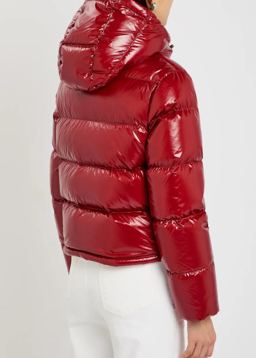 Niveole padded hooded nylon jacket