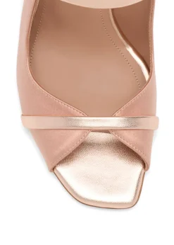 Noah 90 satin heeled sandals