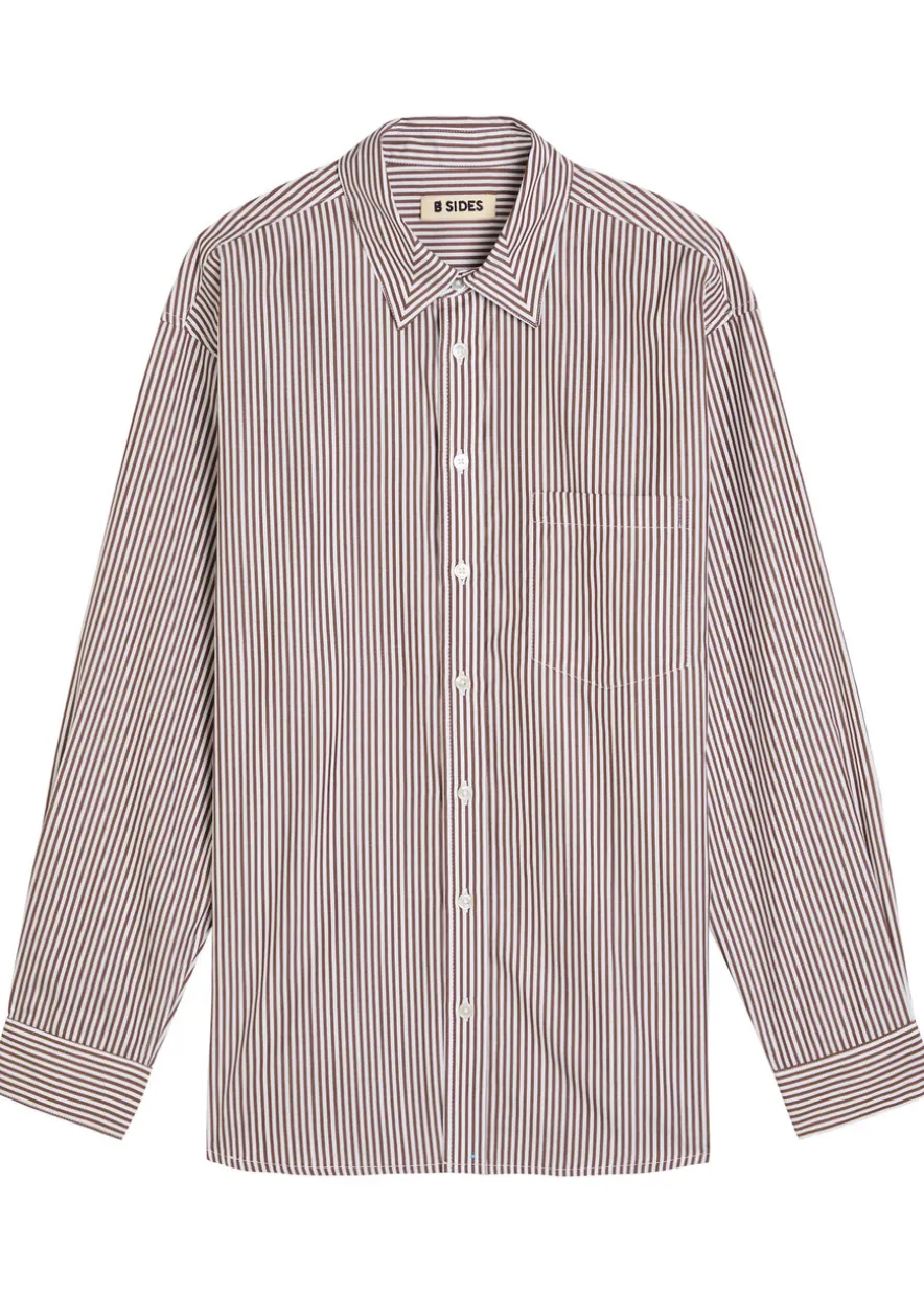 Nolan striped cotton-poplin shirt