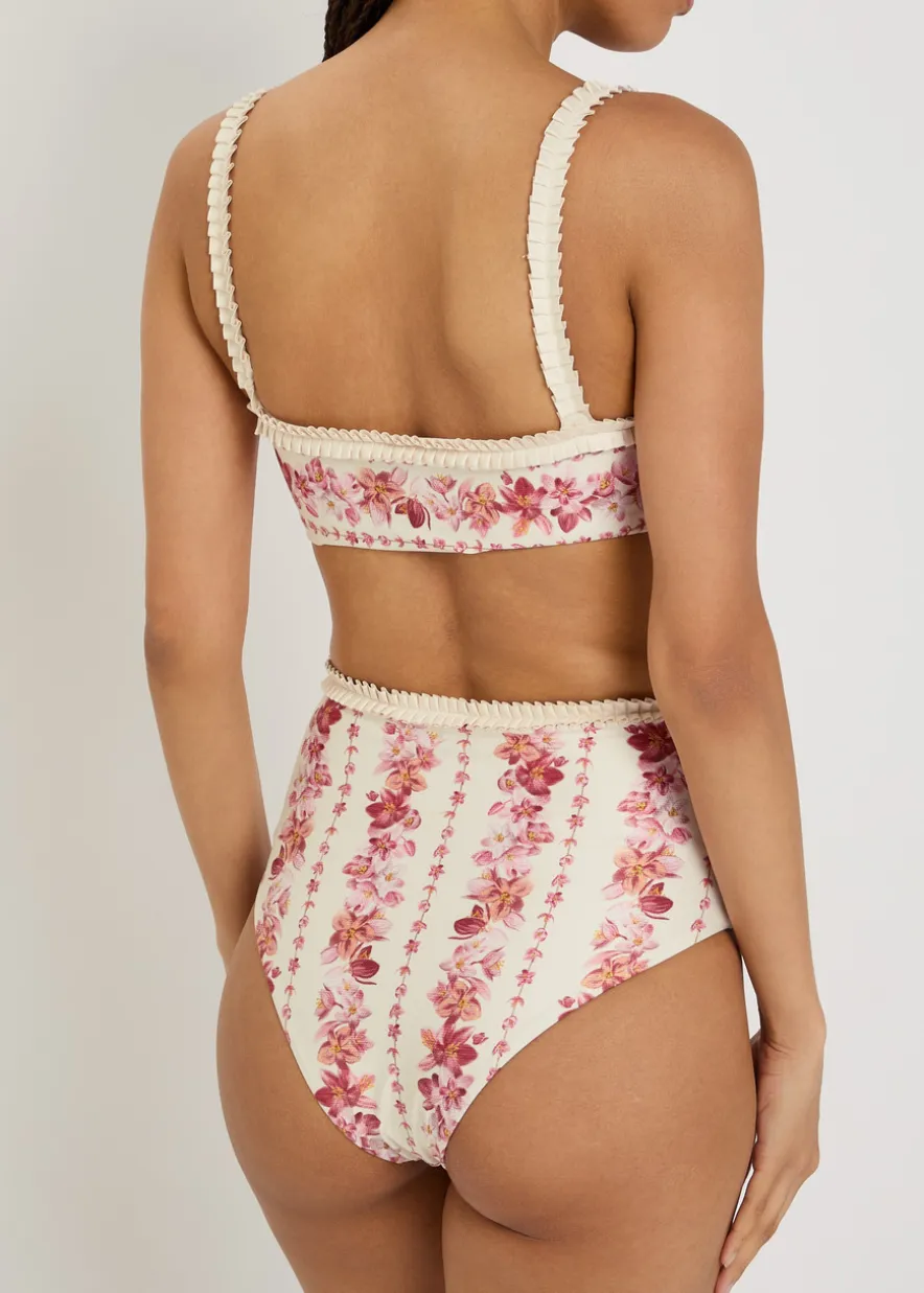 Nopal floral-print bikini briefs