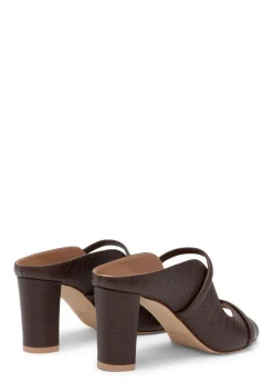 Norah 70 embossed leather heeled sandals