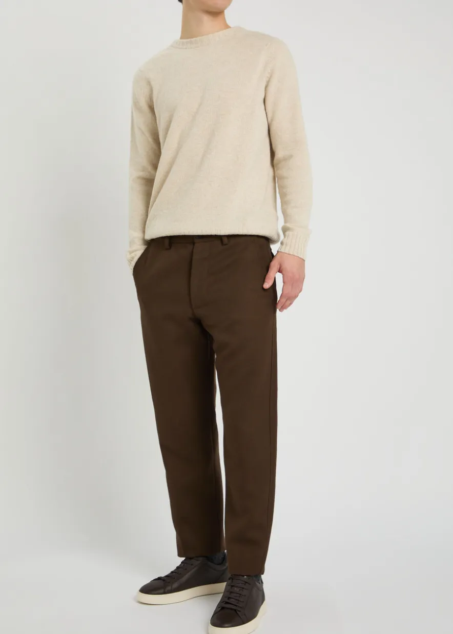 Norfolk cashmere and wool-blend jumper