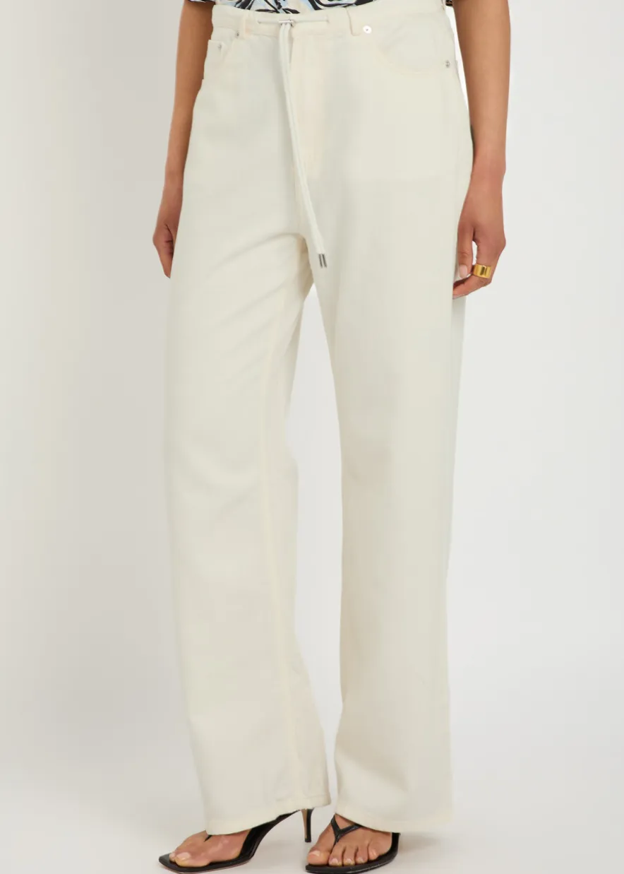Normandie drawstring straight-leg jeans