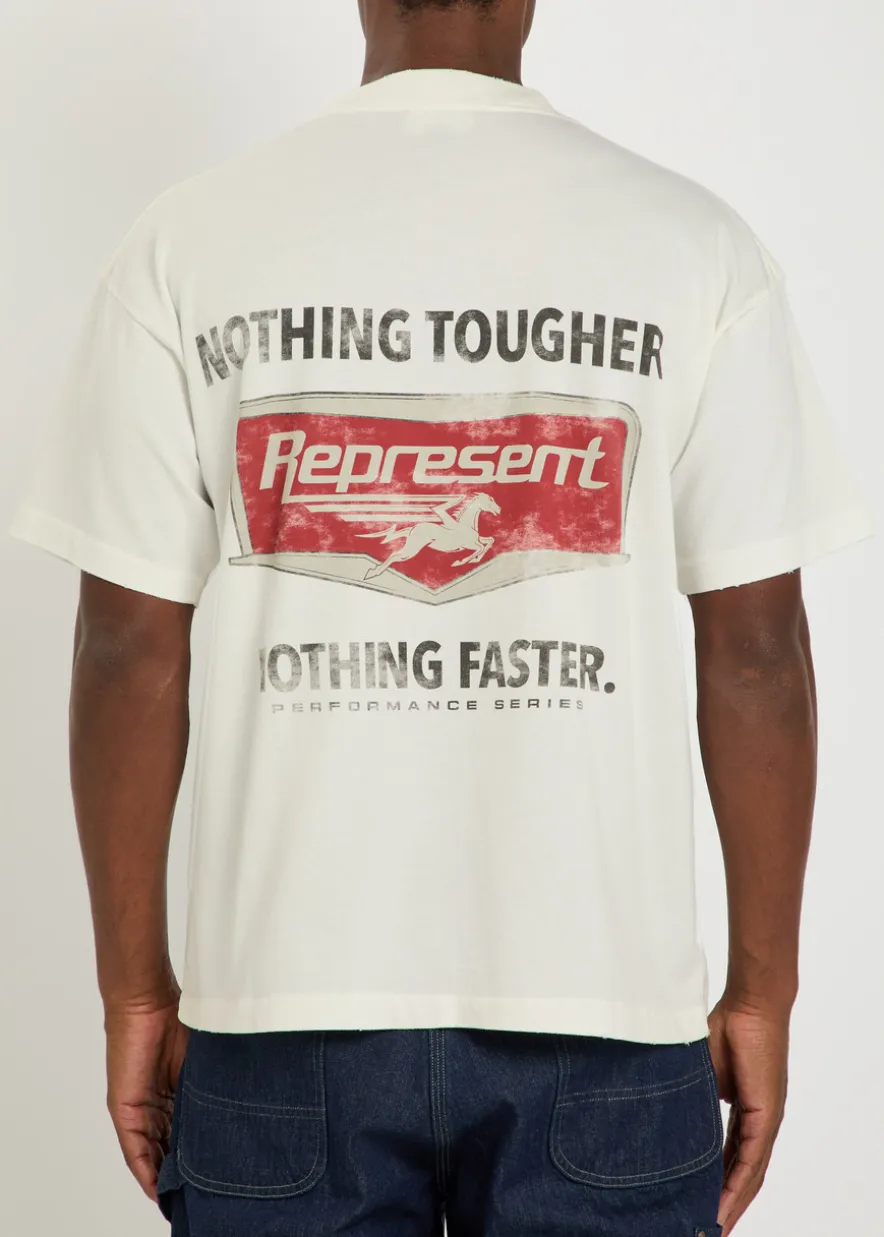 Nothing Faster printed cotton T-shirt