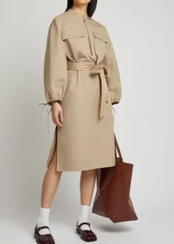 Nylon midi dress
