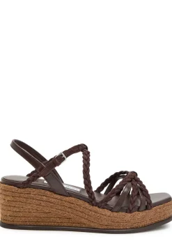 Nyra 60 braided leather espadrille sandals