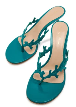 Ocean 70 patent leather thong mules