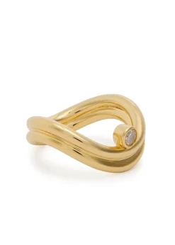 Odile 18kt gold-plated ring