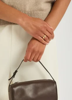 Odile 18kt gold-plated ring