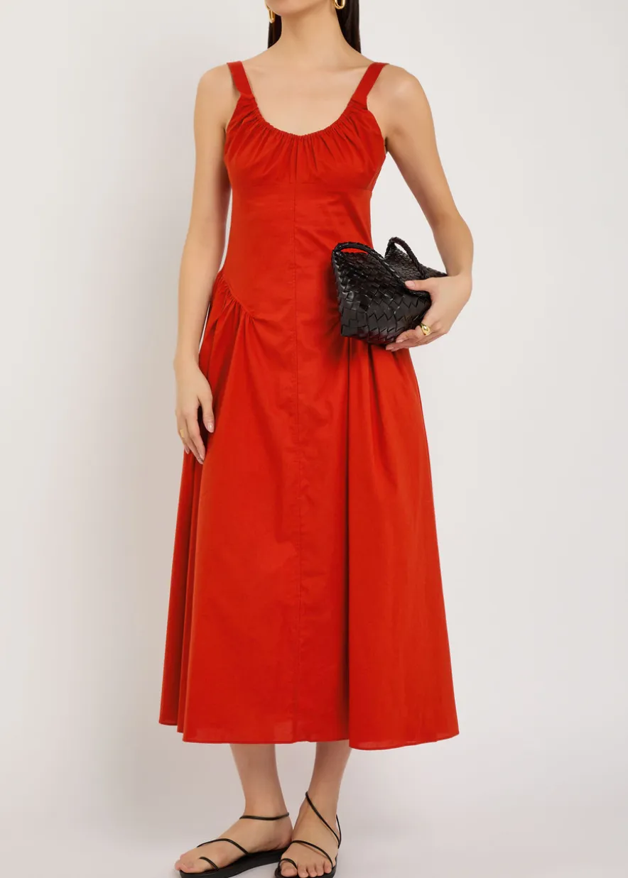 Olas cotton midi dress