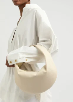 Olivia medium leather top handle bag