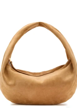 Olivia suede top handle bag
