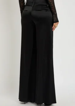 Olivia wide-leg satin trousers