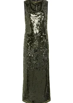 Olympia sequin-embellished tulle maxi dress