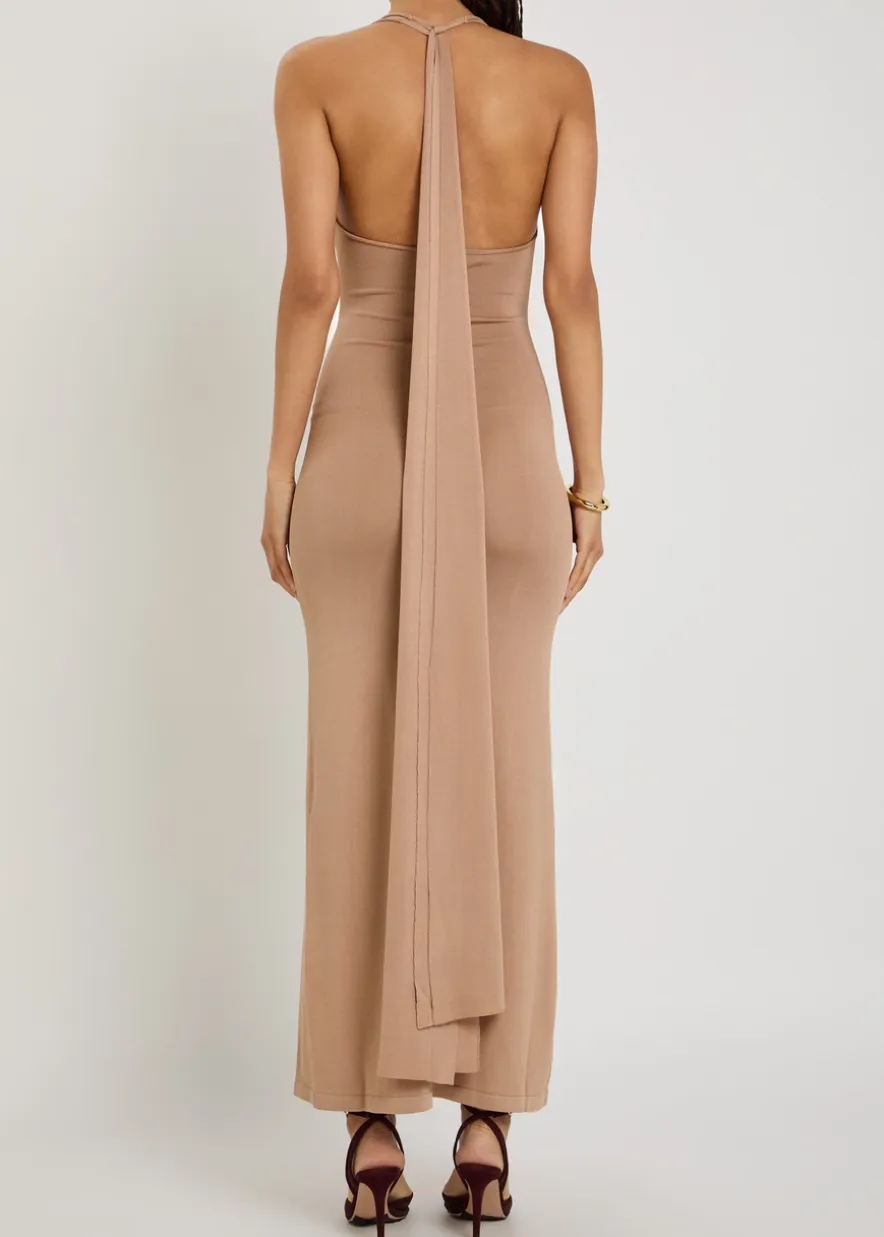 Onda layered knit maxi dress