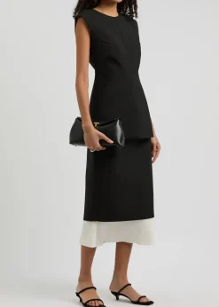 Open-back woven top