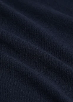 Open-collar cotton polo shirt