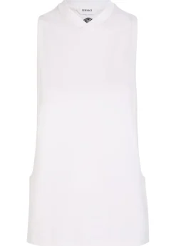Open side stretch-cotton tank top