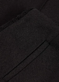 Oran fray-trim crepe trousers