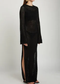 Ora open-knit maxi dress