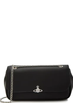 Orb faux leather cross-body bag