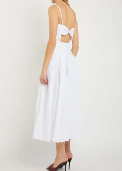 Oriana linen midi dress