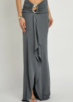 Orica cut-out jersey maxi skirt