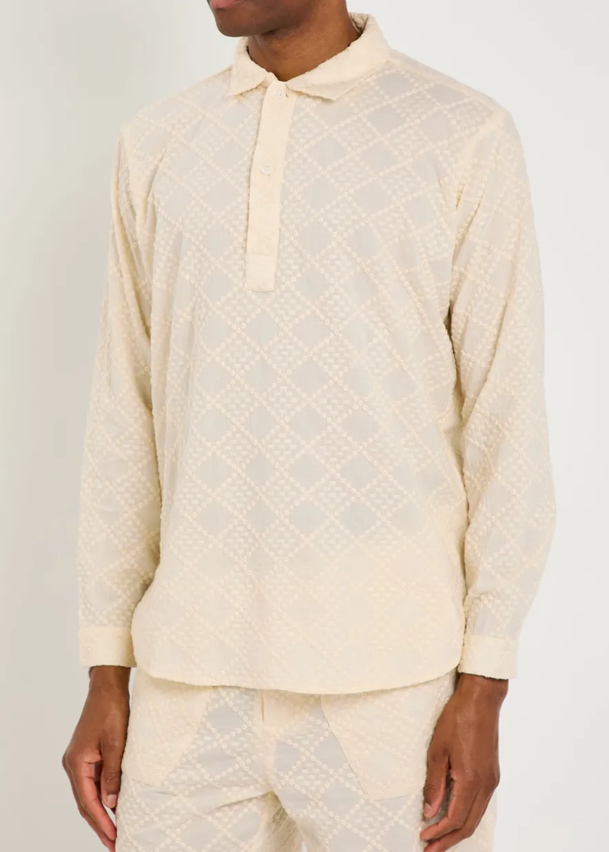 Ornos embroidered cotton polo shirt