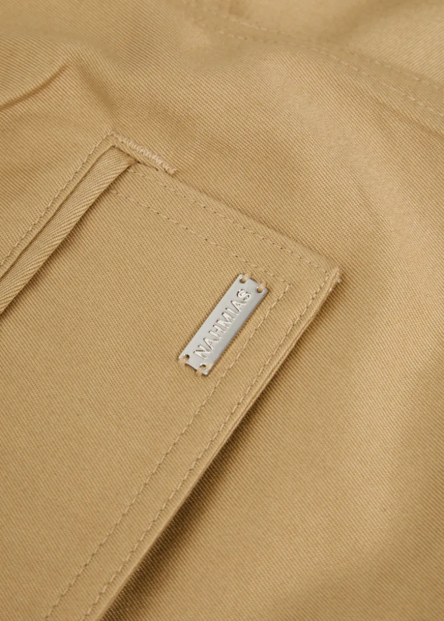 Oversized cargo-twill cargo trousers