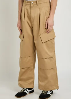 Oversized cargo-twill cargo trousers