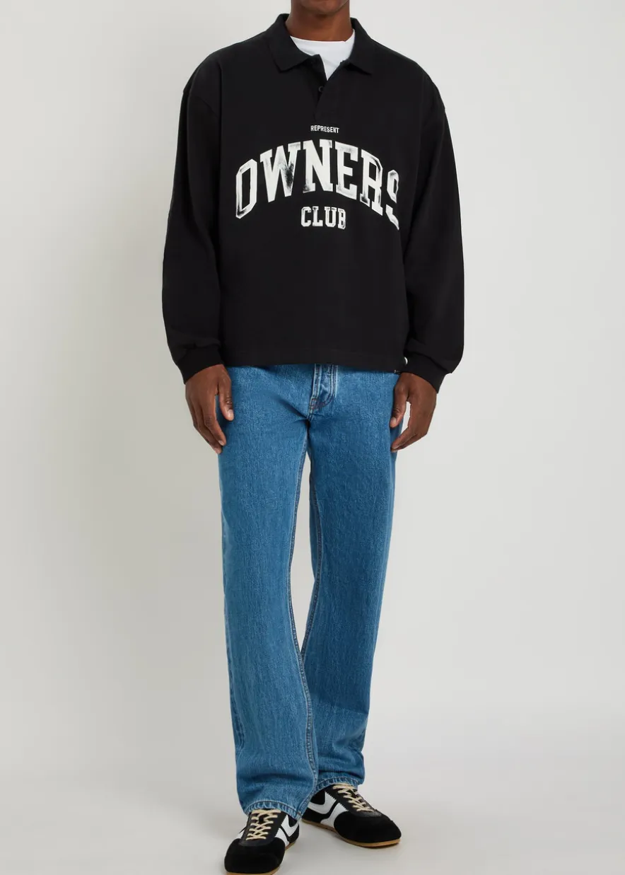 Owners printed cotton rugby top