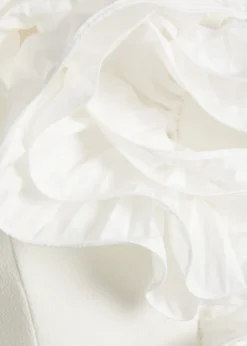 Ozias ruffled crepe midi dress