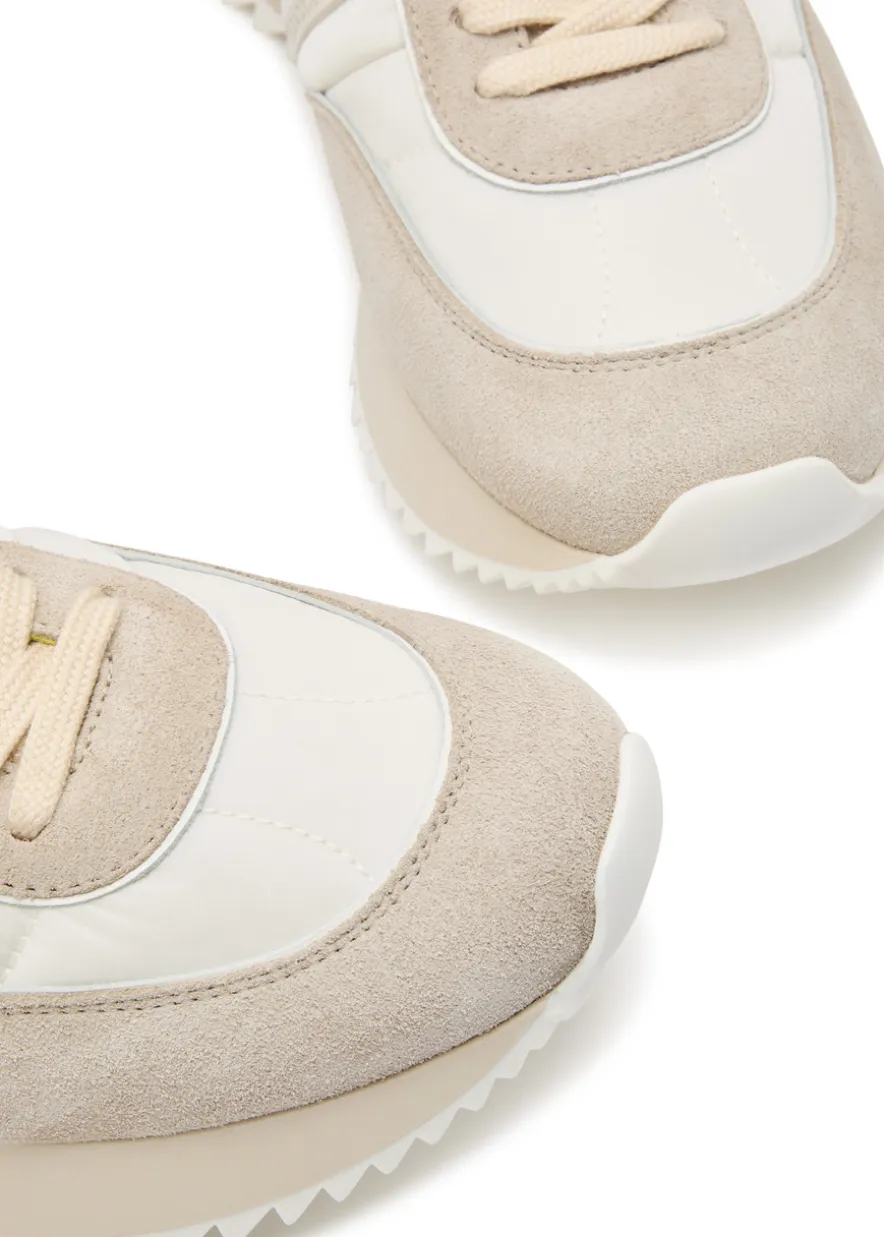 Pacey panelled suede sneakers