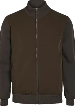 Paco Hybrid panelled knit jacket