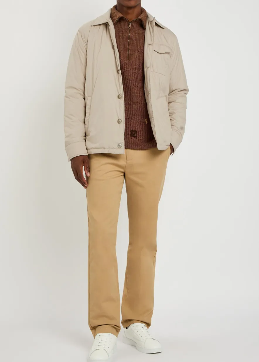 Padded shell overshirt