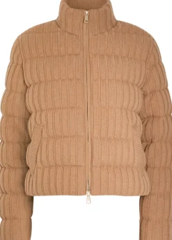 Padded wool and cashmere-blend jacket