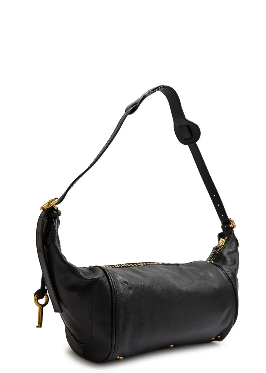 Paddington east-west grained leather shoulder bag